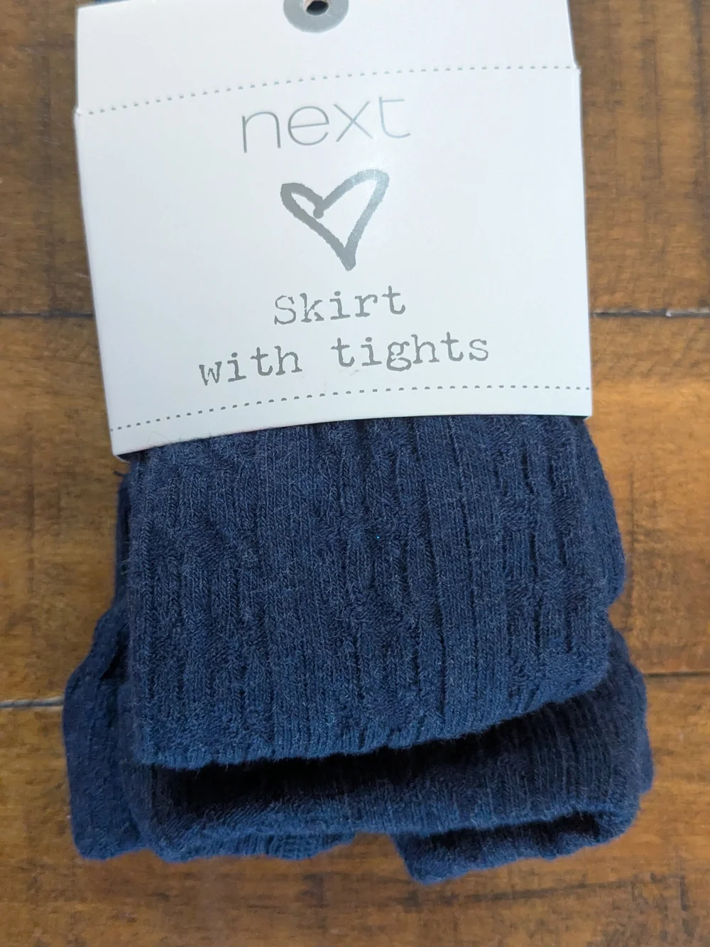 next Navy 2-3yrs Knit Tights New